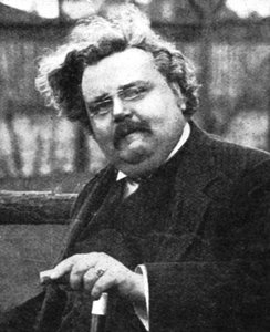G.K. Chesterton 1874-1936, écrivain anglais, début du 20ème siècle