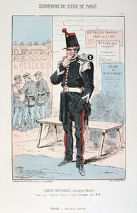 Garde Nationale ancien tenue, Siège de Paris, Guerre franco-prussienne