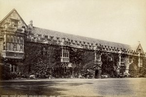 Façade du jardin, St Johns College, Oxford, Oxfordshire, fin 19ème ou début 20ème siècle