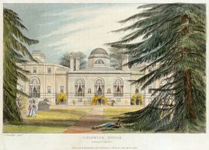 Façade du jardin de Chiswick House, Hounslow, Londres, 1823
