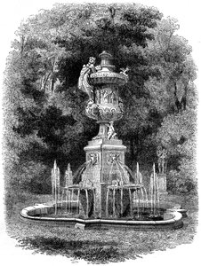 Jardins de la résidence royale à Potsdam, Allemagne, 19e siècle - Unbekannt