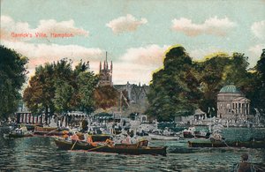 Villa de Garrick, Hampton, vers 1910
