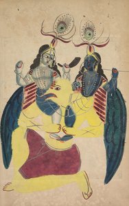 Garuda portant Balarama et Krishna, 1800s