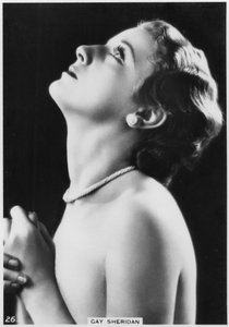 Gay Sheridan, actrice américaine, vers 1938
