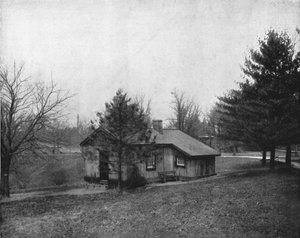 Cabane en rondins du général Grant, Fairmount Park, Philadelphie, USA, vers 1900
