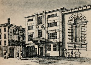 Bureau de Poste Général, vers 1793 - Montrant les Bâtiments Adjacents à Lloyds Coffee House, 1928 - Unbekannt