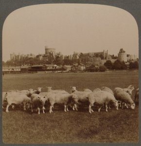 Vue générale du château de Windsor, Angleterre, 1896