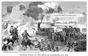 Le général Wolfe au siège de Louisbourg, 1758, 1877 - Unbekannt