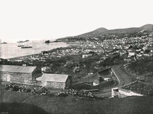 Vue générale de Funchal, Madère, Portugal, 1895