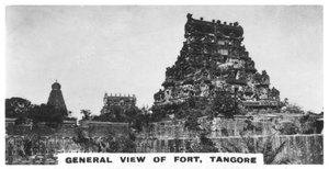 Vue générale du fort, Tangore, Tamil Nadu, Inde, vers 1925