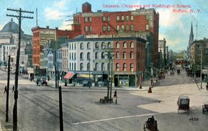 Genesse, Chippewa et Washington Streets, Buffalo, New York, USA, vers 1910 - Unbekannt