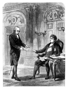 George Canning 1770-1827 recevant sa nomination comme Premier ministre, 1827