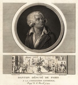 Georges Danton, député de Paris à la Convention nationale, exécuté en 1794