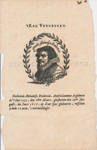 Gerbrand Adriaensz. Bredero 1585-1618 - Unbekannt