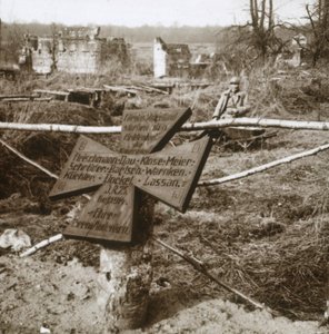 Tombe commune allemande, vers 1914-1918 - Unbekannt