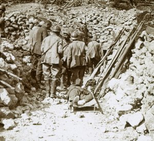 Blessés allemands, Thiaumont, Verdun, nord de la France, vers 1914-1918