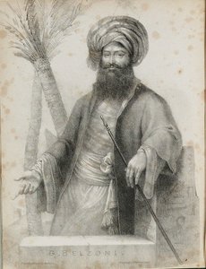 Giovanni Battista Belzoni 1778-1823 Frontispice de Narrative of the Operations and Recent Discoveries - Unbekannt