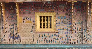 Mosaïques de verre au Wat Xieng Thong, Luang Prabang, Laos, années 1950