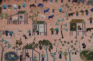 Mosaïques de verre au Wat Xieng Thong, Luang Prabang, Laos, années 1950 - Unbekannt