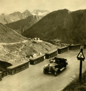 Glocknerhaus sur la route alpine du Grossglockner, Autriche, vers 1935