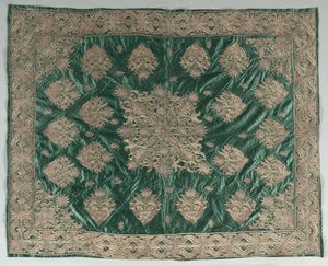 Couverture brodée de fil d