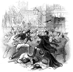 Dispute entre étudiants et habitants, Oxford, 15 novembre 1845