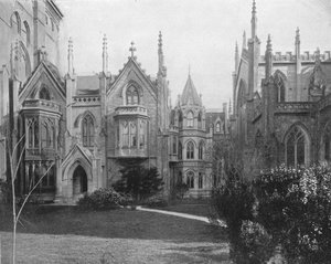 Église Grace et presbytère, New York, USA, vers 1900