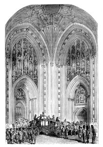 Grande Entrée, Palais de Westminster, Londres, vers 1888