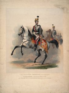 Grand Prince Alexandre Nikolaïevitch en tant que colonel en chef du 4e régiment de hussards autrichien, 1845 - Unbekannt