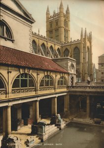 Grand Bain, Thermes romains, Bath, Somerset, vers 1925