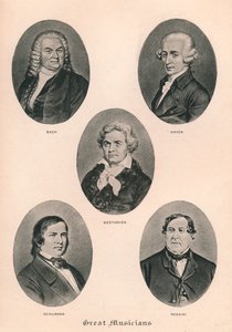 Grands Musiciens - Planche III, 1895 - Unbekannt