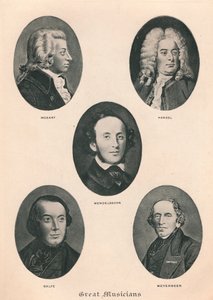 Grands Musiciens - Planche IV, 1895
