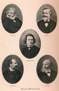 Grands musiciens - Planche I