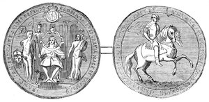 Grand Sceau de George II, milieu du 18e siècle, 19e siècle - Unbekannt