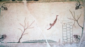 Peinture de tombe grecque, 5e siècle av. J.-C.
