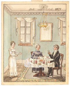 Carte de vœux, 1821