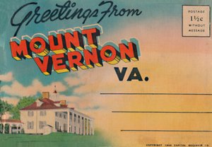 Salutations de Mount Vernon, V.A., 1946