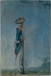 Grenadier du régiment Preobrazhensky, fin des années 1770
