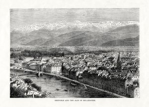 Grenoble et les Alpes de Belledonne, France, 1879 - Unbekannt