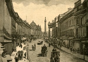 Grey Street, Newcastle-on-Tyne, vers 1890