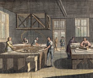 Meulage et polissage du verre à vitre, 1760 - Unbekannt