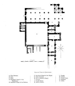Plan au sol de Dryburgh, 1897