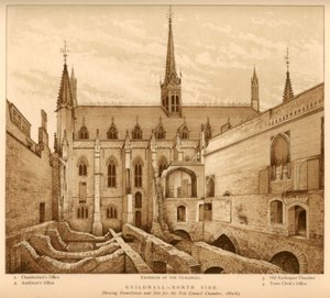 Guildhall côté nord, Cité de Londres - Unbekannt