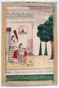 Gunakali Ragini, Album Ragamala, École du Rajasthan, 19e siècle