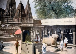 Puits de Gyan Bapi, Varanasi, Inde, vers 1890