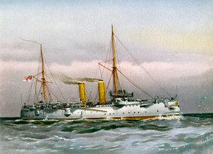HMS Magicienne, croiseur de 2e classe de la Royal Navy, c1890-c1893