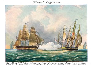 H.M.S Majestic engageant des navires français et américains, 1936 - Unbekannt
