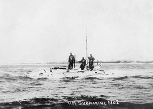 Sous-marin HM No1, vers 1908