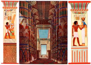 Salle des colonnes dans le grand temple de Karnak, Égypte, 1933-1934 - Unbekannt