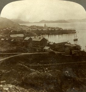 Hammerfest. La ville la plus septentrionale du monde - pas de coucher de soleil du 13 mai au 29 juillet, Norvège, vers 1905 - Unbekannt